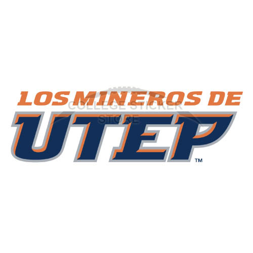 Diy UTEP Miners Iron-on Transfers (Wall Stickers)NO.6772